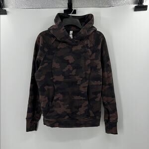 Lululemon Women's Scuba Pullover - Heritage 365 Camo Brown Earth Multi - 8